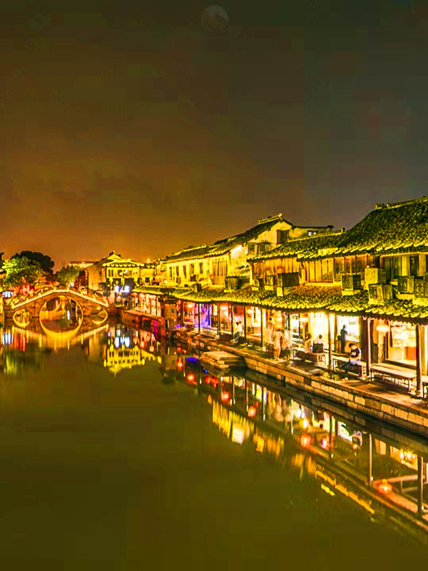 夜游千年古镇西塘,迷人的夜景让你不虚此行