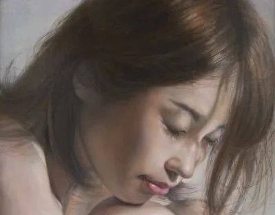 大野真本笔下的少女，含情脉脉，与你温情对视