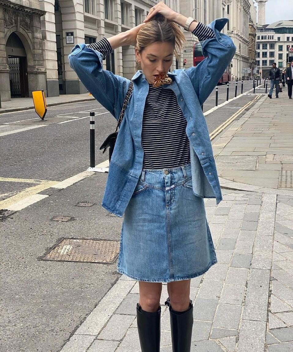 假胯宽女孩也能穿短裙，只要选对了款式，显腿细腿长不在话下