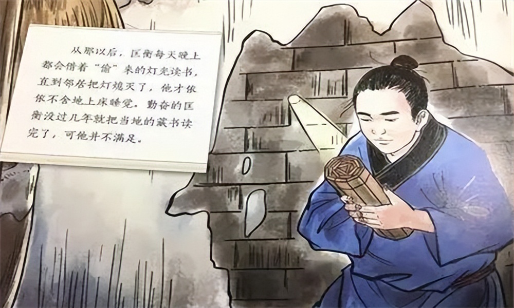 凿壁偷光的故事简介