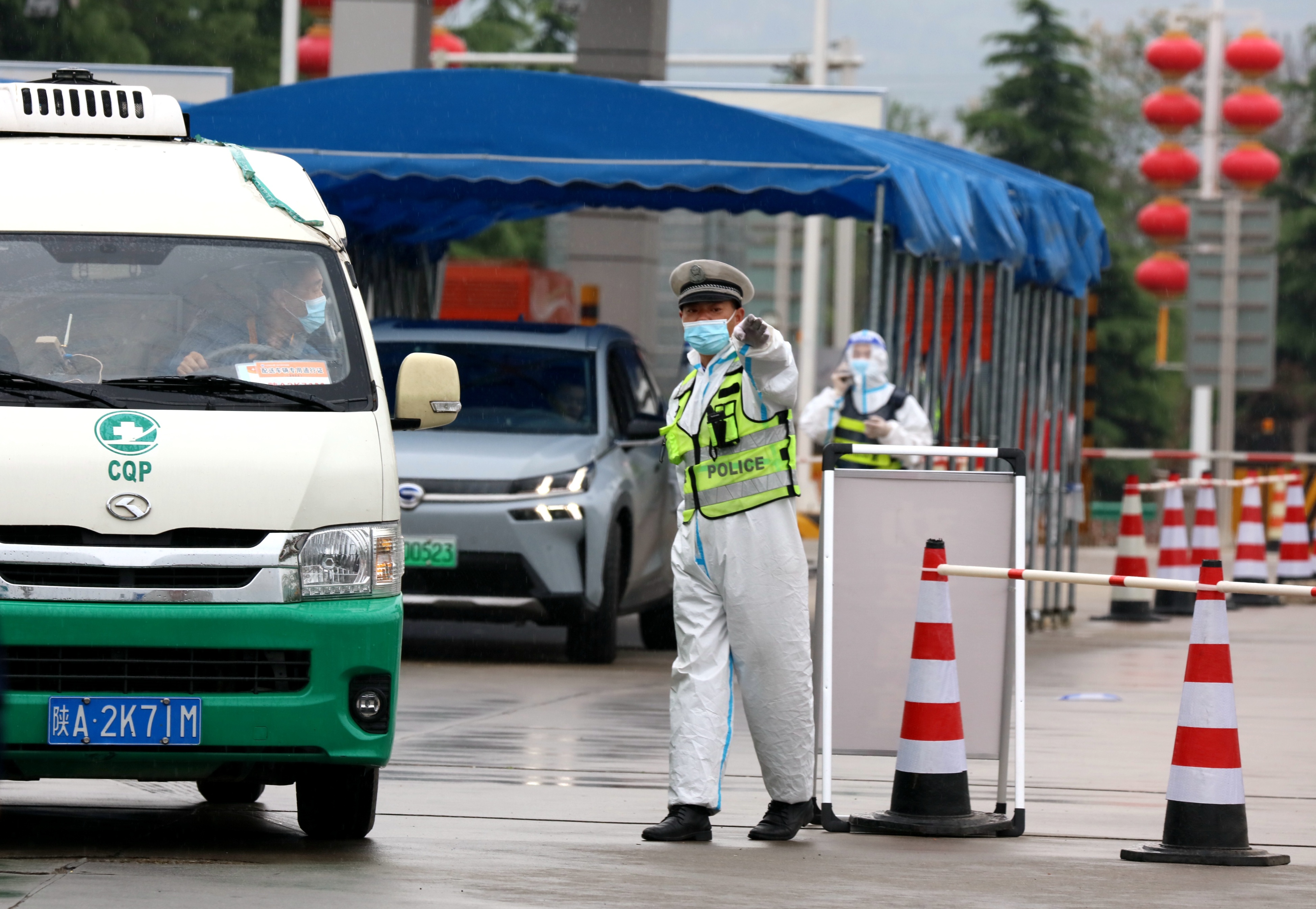 陕西渭南守护抗疫第一线组图