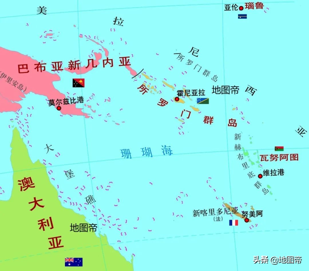 世界上最大的群岛国家（所罗门群岛的地理位置）
