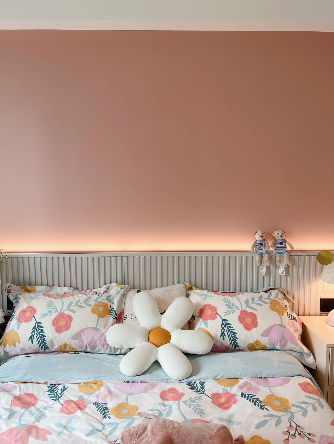 粉粉嫩嫩的公主房改造完成,买对乳胶漆安心入住