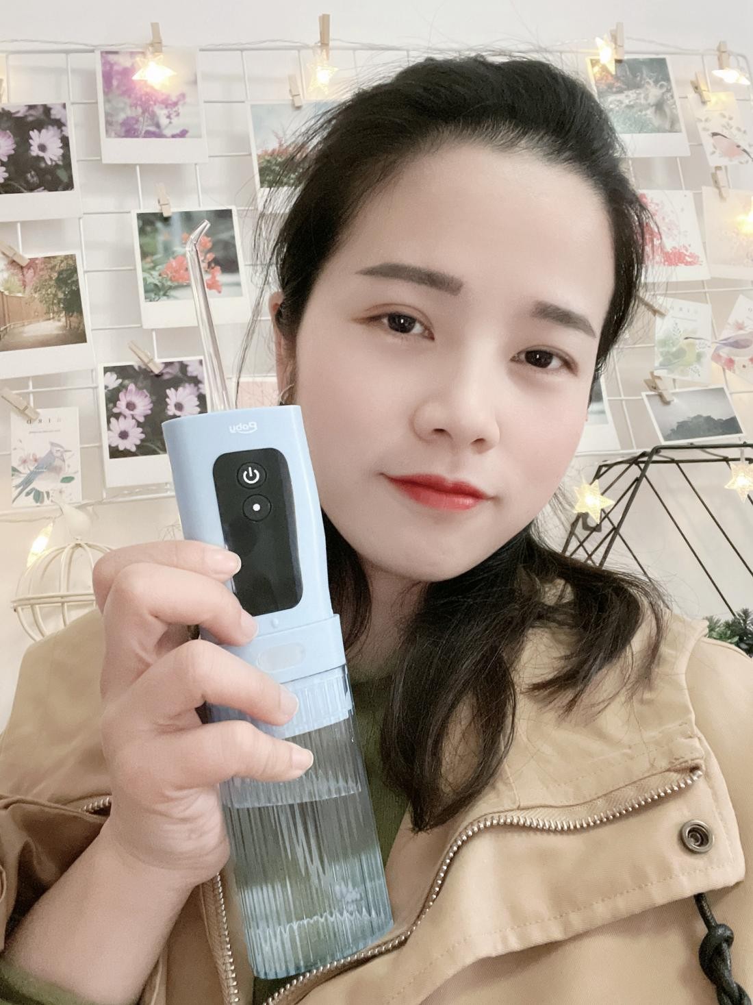 用上Poby小三角便携式冲牙器，远离各种口腔问题