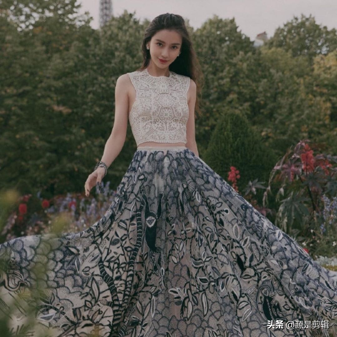 杨颖angelababy宛如孔雀起舞般的美丽