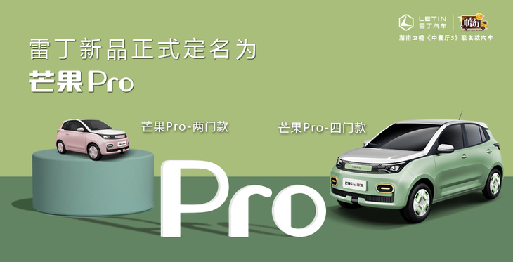 雷丁汽车新车定名芒果Pro 双门/四门可选