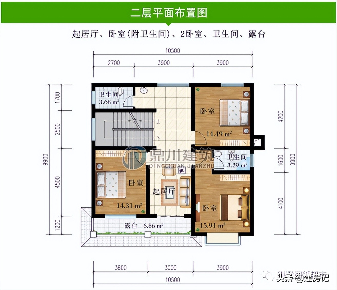 四川5款开间10米别墅，造价经济，格局优良，不输大开间美观大气