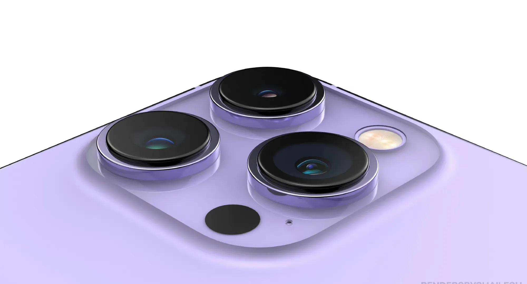 暗紫色iPhone14 Pro概念渲染图和iPhone14Max渲染图最新曝光