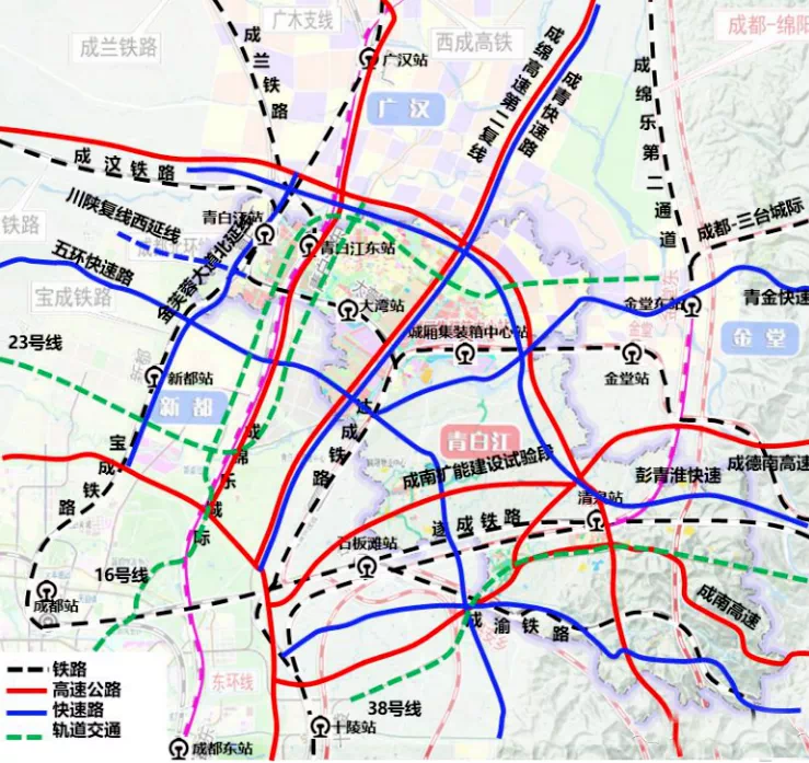 青白江地铁规划图(地铁黑洞青白江区,何时能有地铁?官方答复)