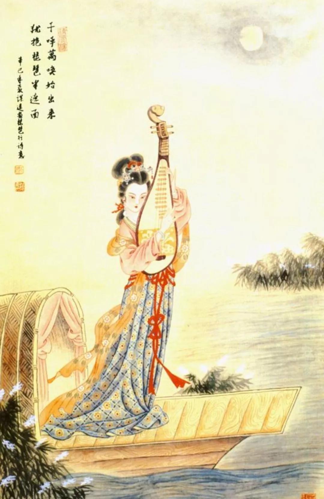 千呼万唤始出来,犹抱琵琶半遮面.转轴拨弦三两声,未成曲调先有情.