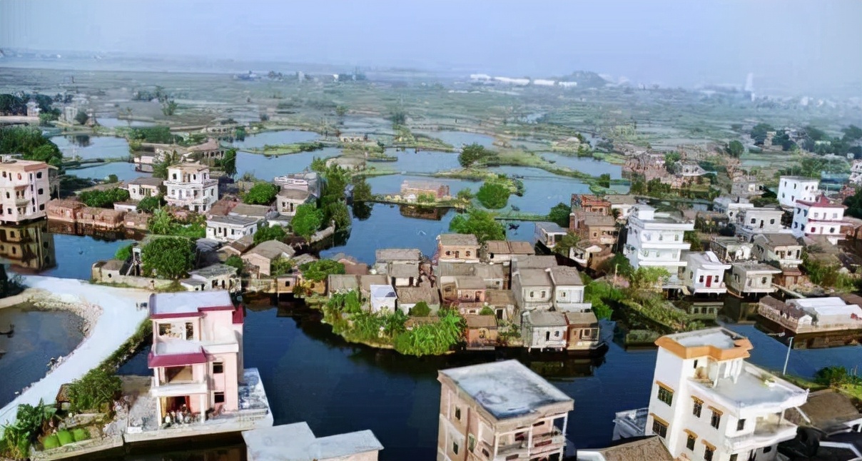 广东有一水乡，距今700多年，水网纵横交错，还藏着万亩鱼塘