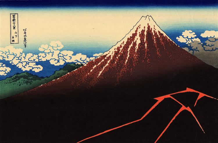 日本江户时代后期浮世绘画家葛饰北斋