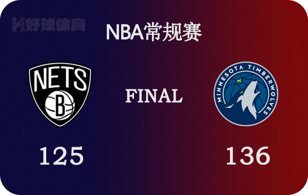 篮网vs森林狼全场回放(01月24日 NBA常规赛 篮网vs森林狼 全场录像)