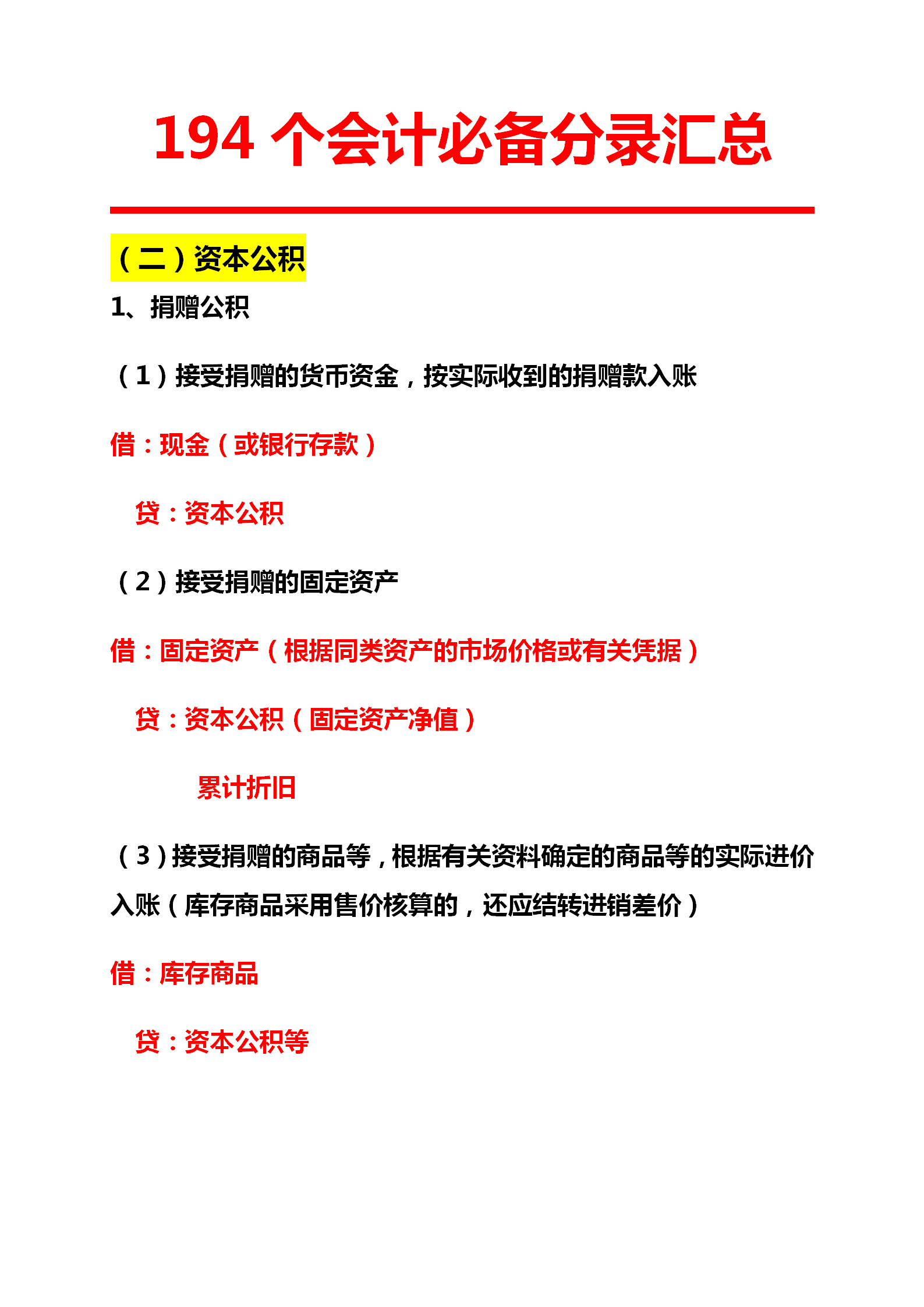 “鬼才”会计张姐：把5大类常见业务汇总194个会计分录，太好用了