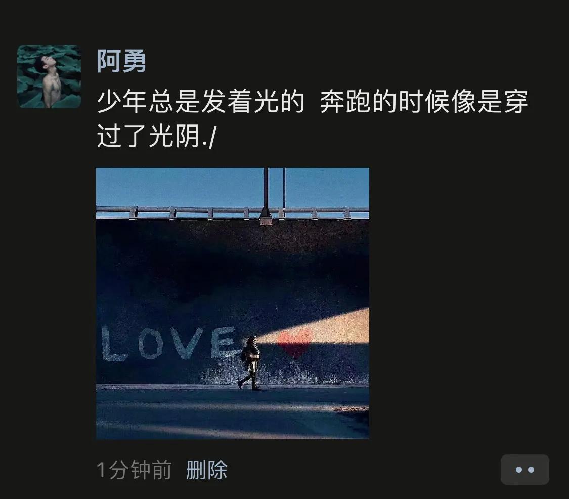 过了光阴/少年总是发着光的 奔跑的时候像是穿勇叔的文案