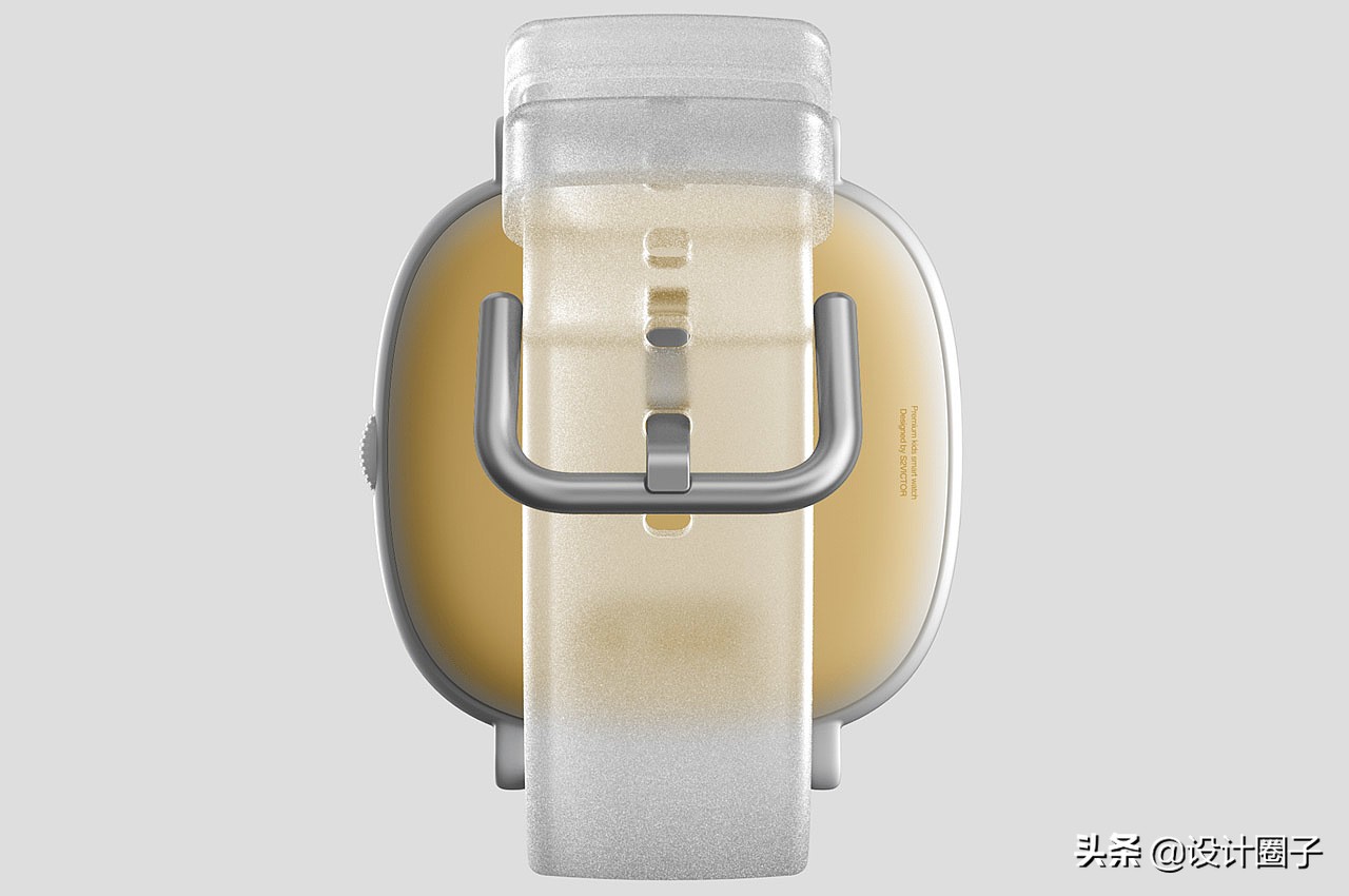 这款极简的智能手表拥有全屏视频通话+半透明表带设计