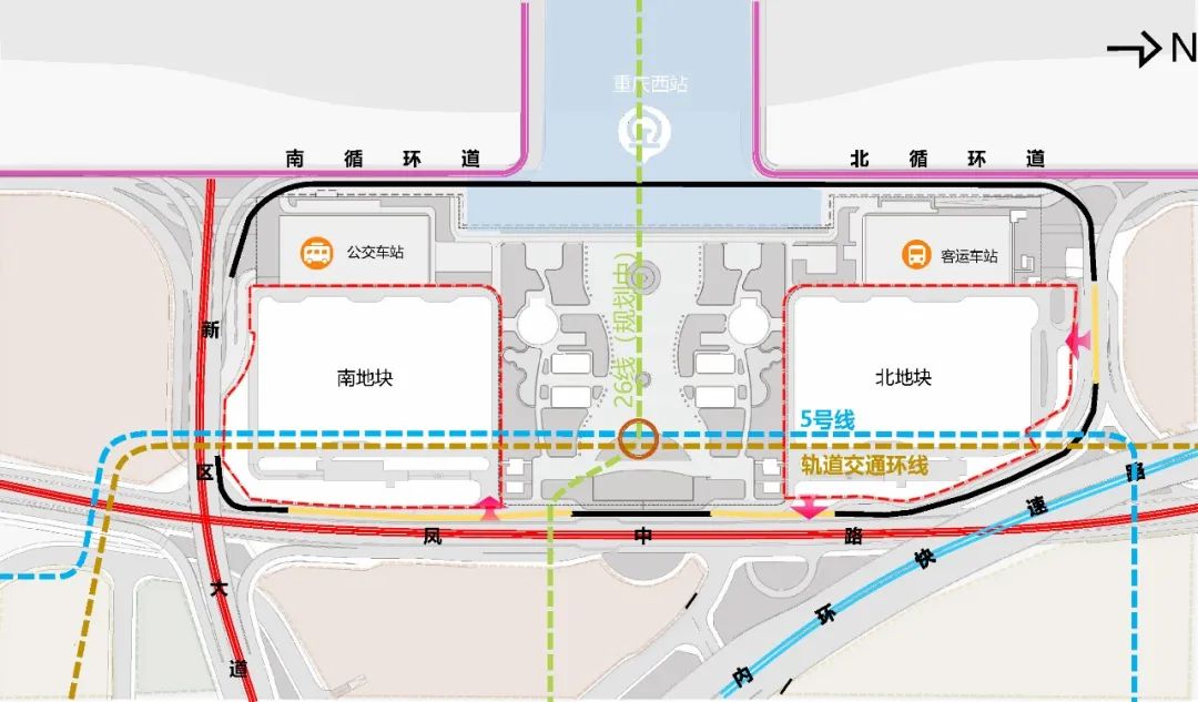 重庆西站TOD站城商务区设计 / HZS滙张思