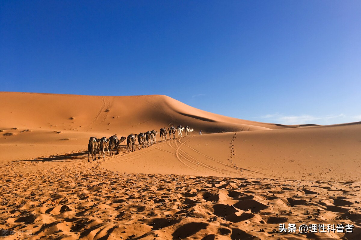 撒哈拉沙漠,日温差达37.8℃,气候条件非常恶劣