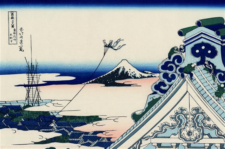 日本江户时代后期浮世绘画家葛饰北斋