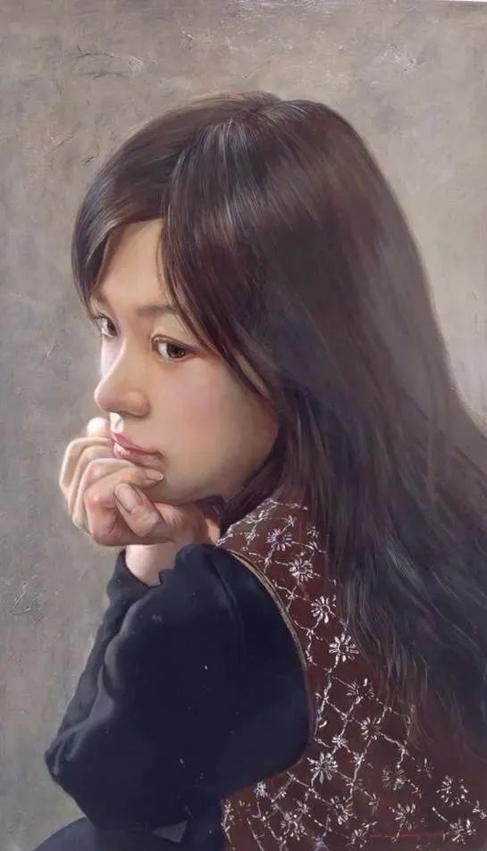 大野真本笔下的少女，含情脉脉，与你温情对视