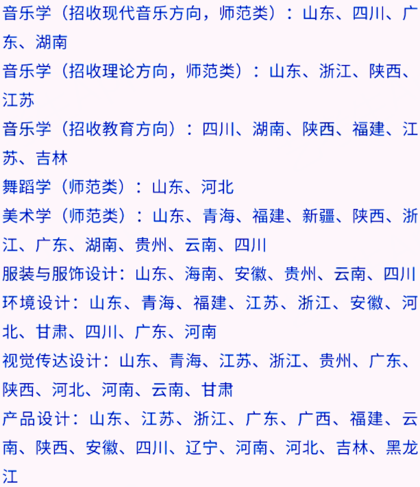艺考生看过来收藏好！186所大学采取统考成绩招生艺术类专业