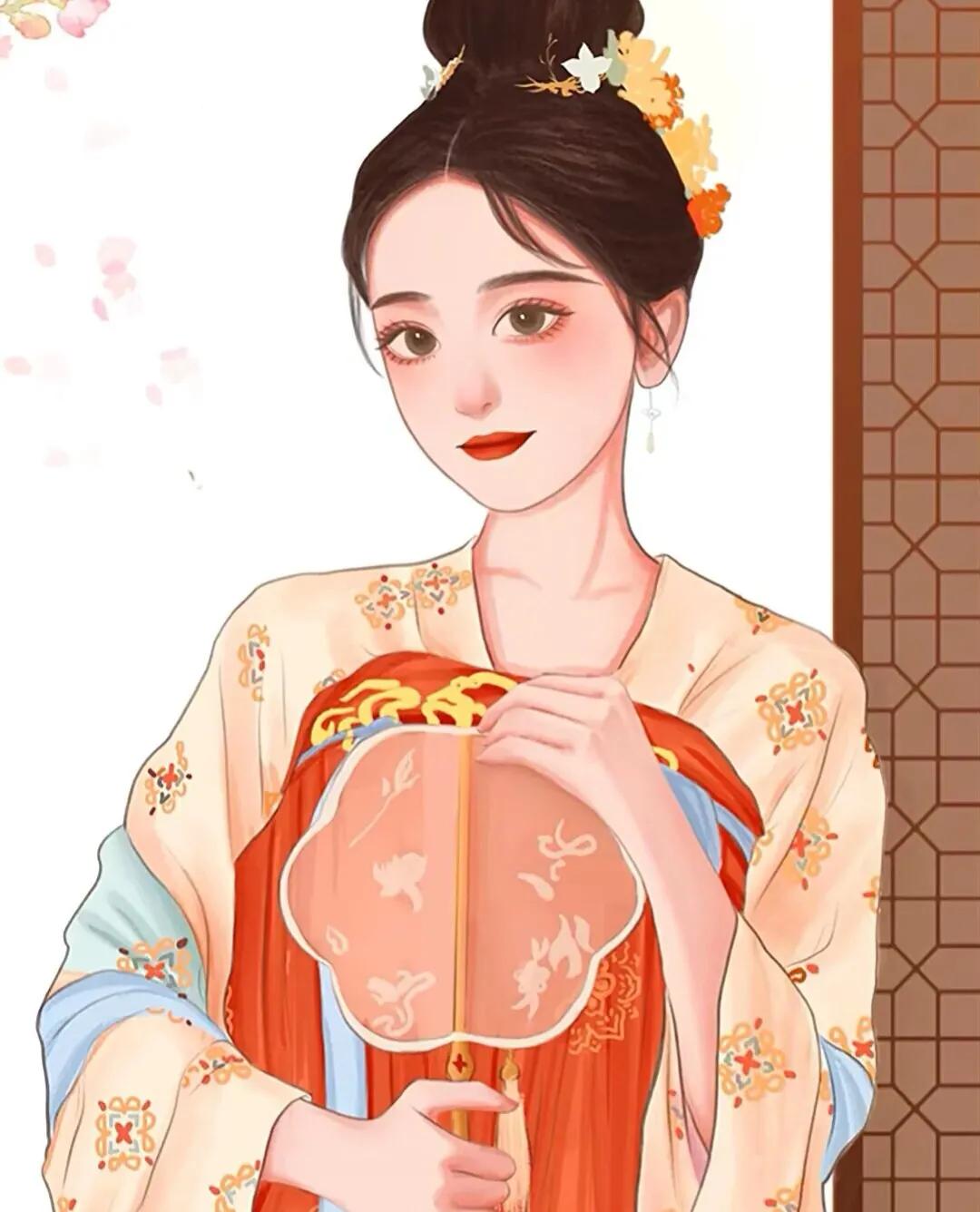 近期火热的古装电视剧女主手绘图