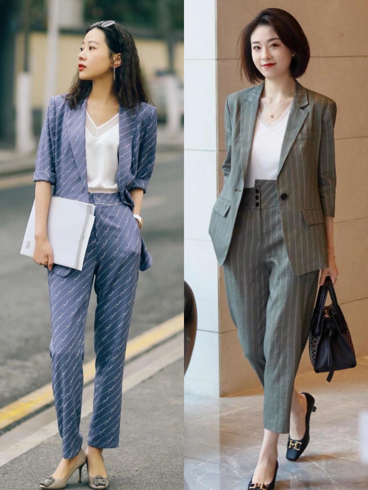 5种不一样的"西装"穿法,学会了让西装焕发生机,更有女人味