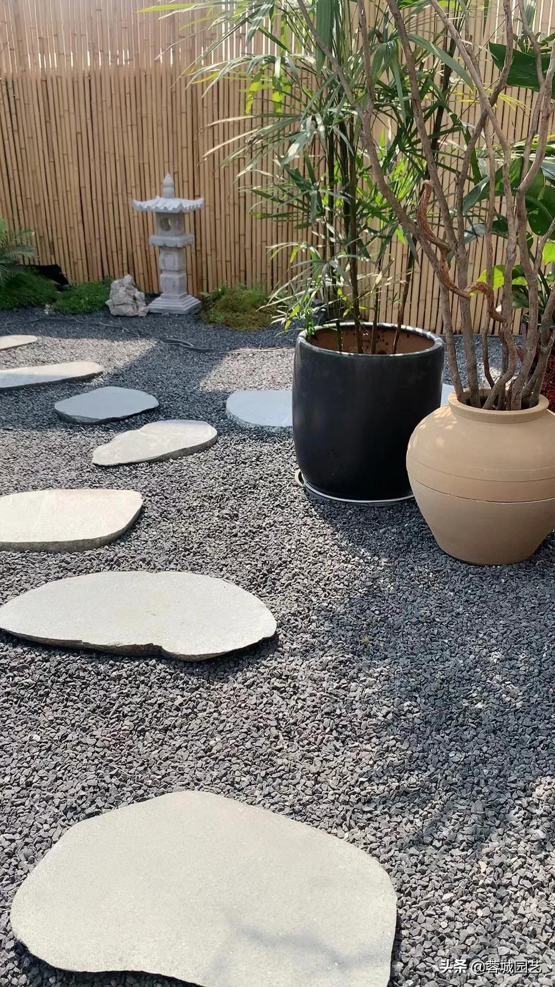 花园汀步石鹅卵石切片踏步石脚踏石