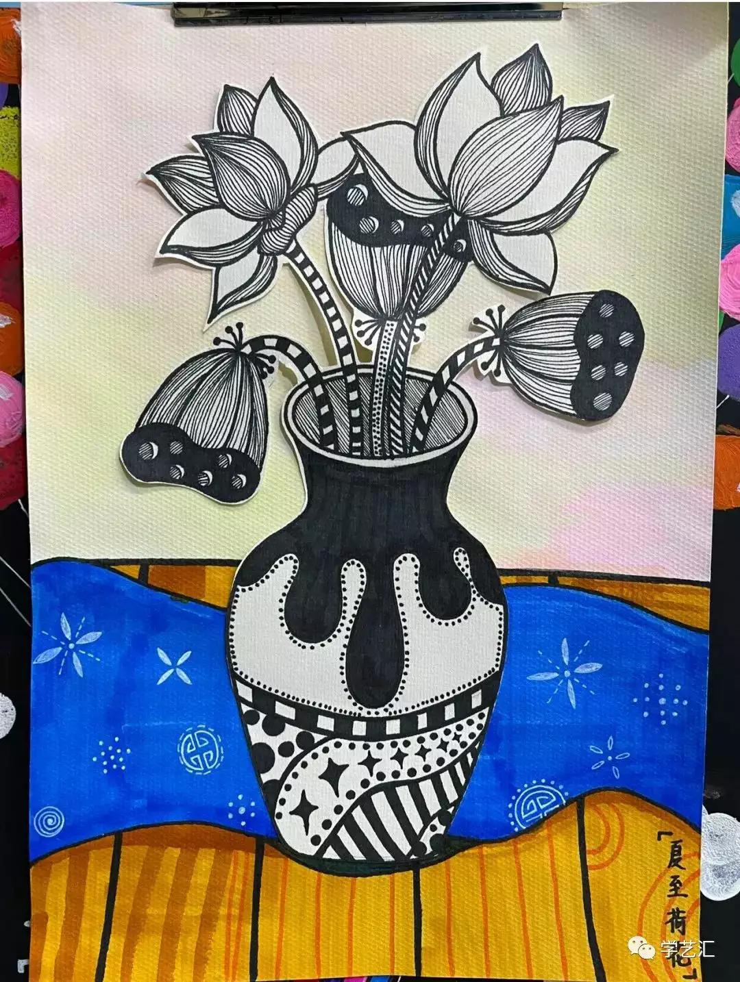 儿童画创作必备素材——42张儿童画，配色漂亮，造型简单