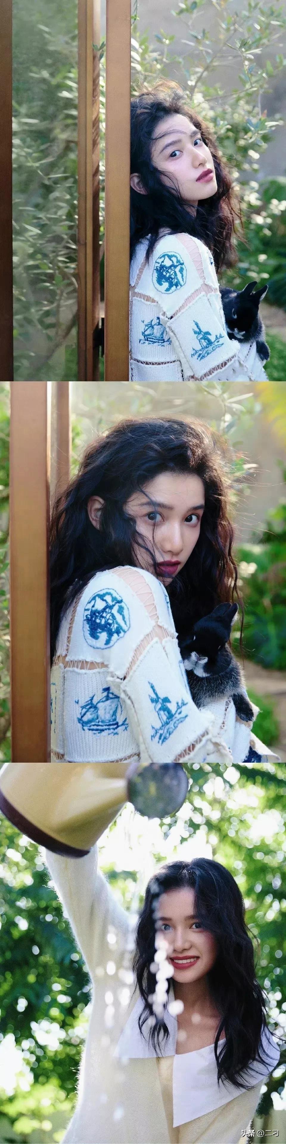 张婧仪 ​​​卷发造型真的好配