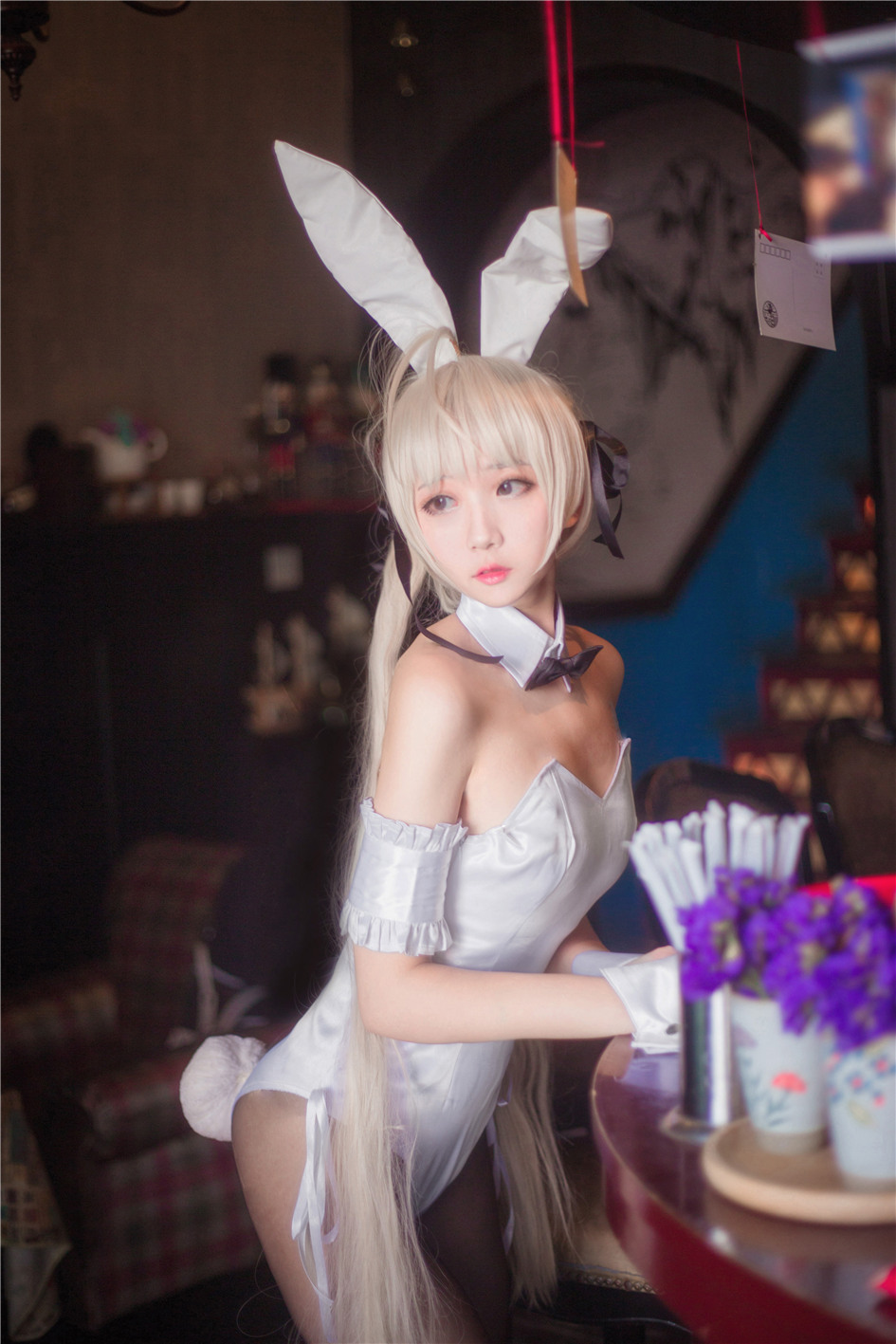 《缘之空》穹妹嘿丝美腿兔女郎cosplay