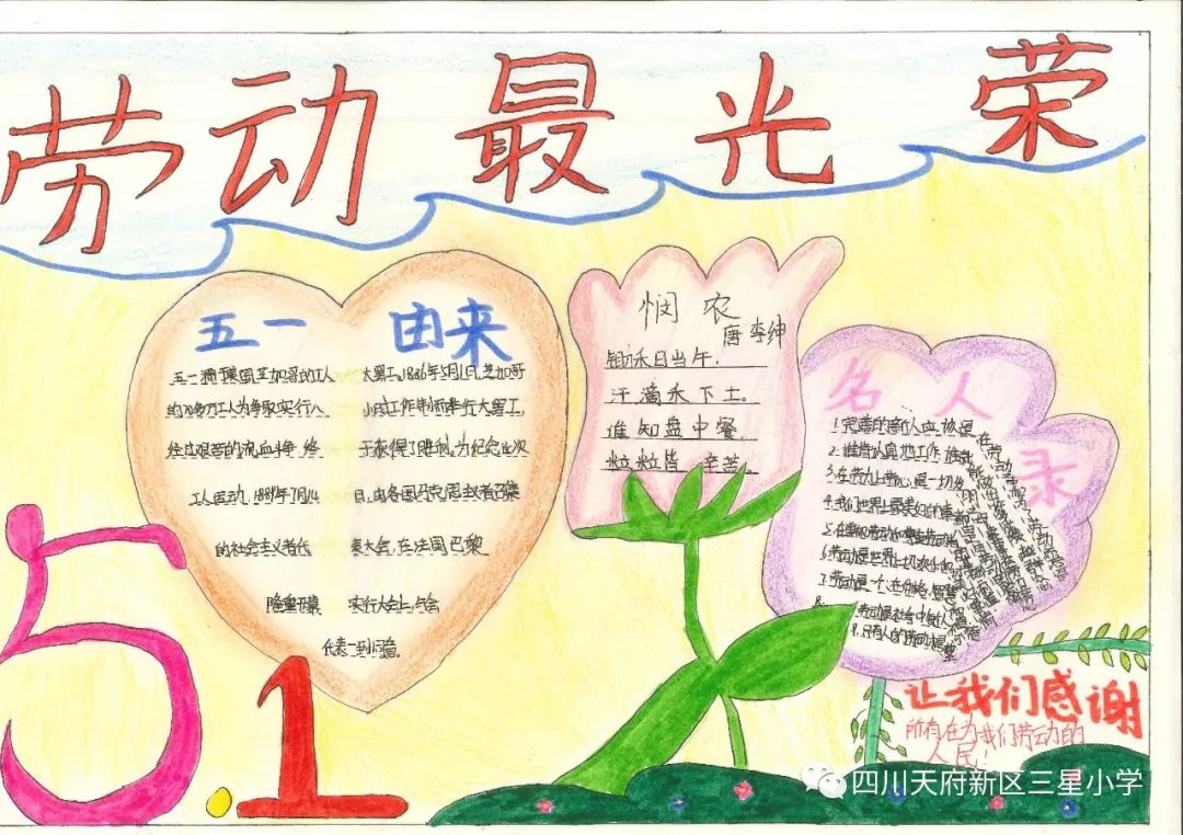 致敬最可爱的人——四川天府新区三星小学开展劳动实践周系列活动