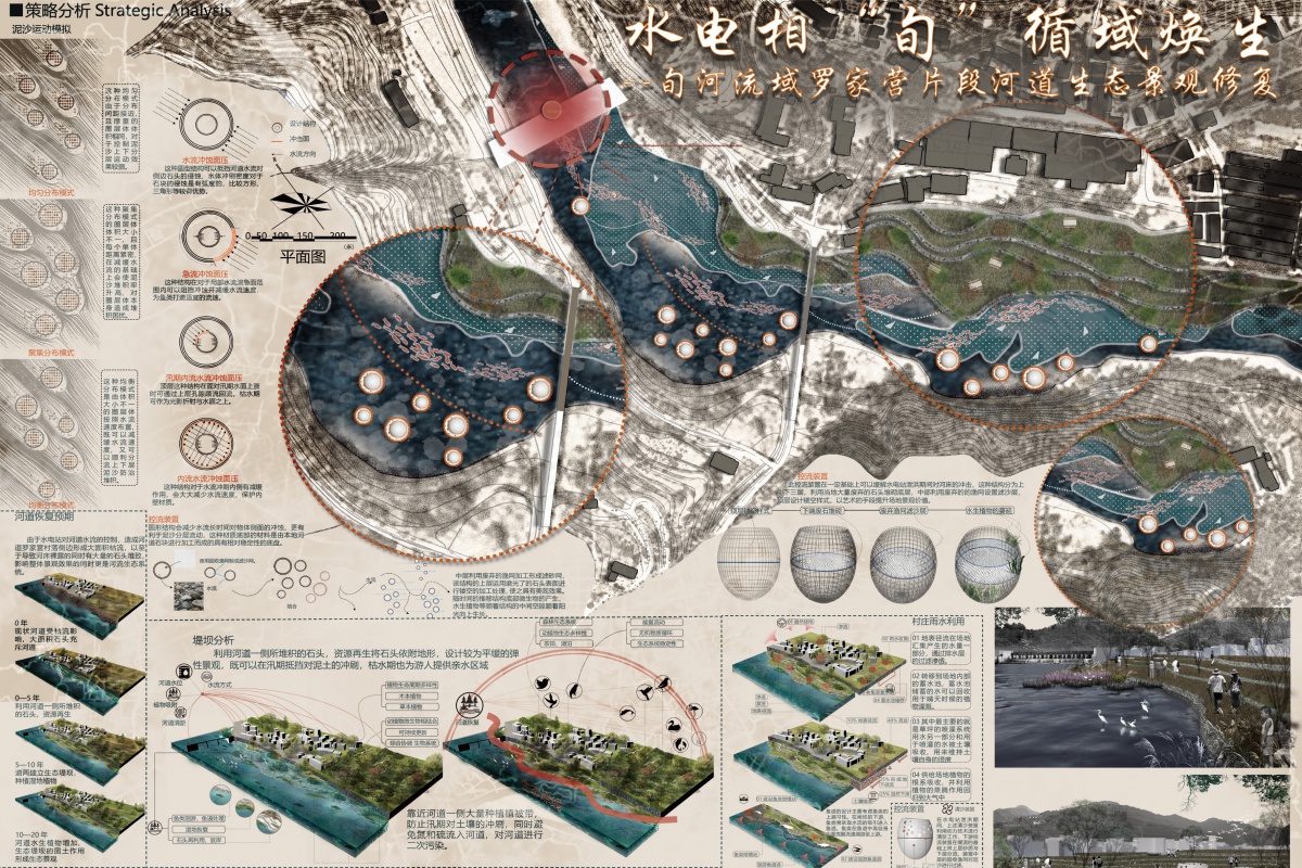 世界人居网·后浪丨学生作品：旬河流域罗家营段河道生态景观修复