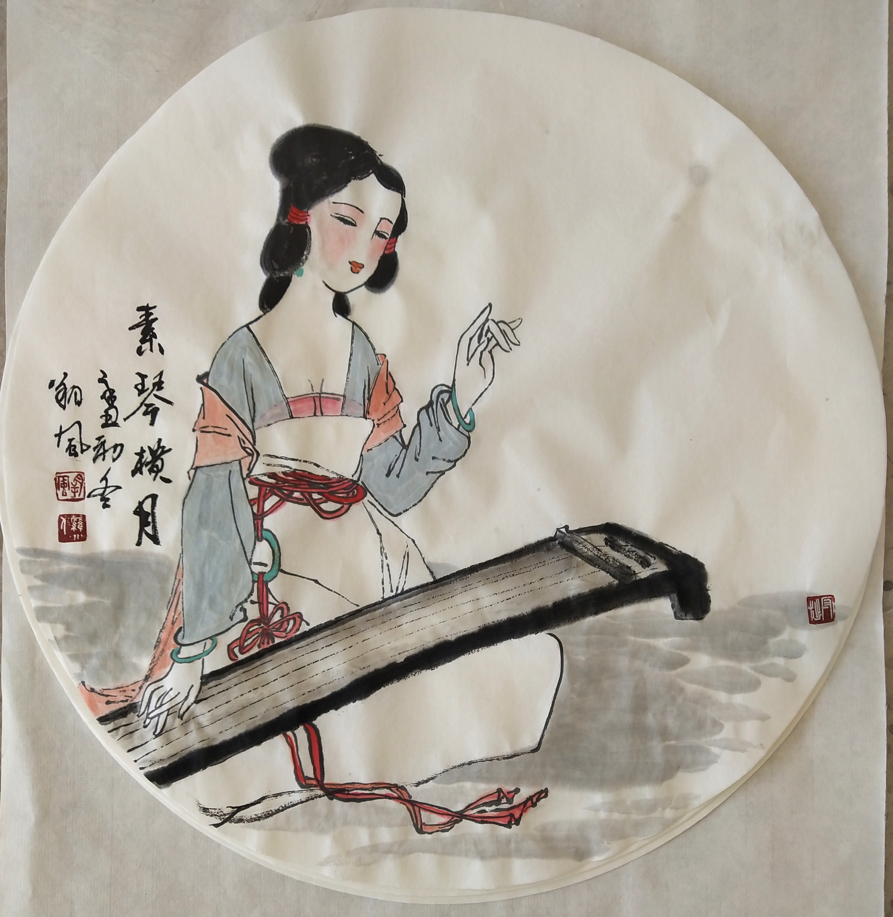 著名画家朔风禅意人物作品赏析