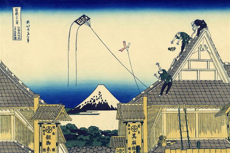 日本江户时代后期浮世绘画家葛饰北斋