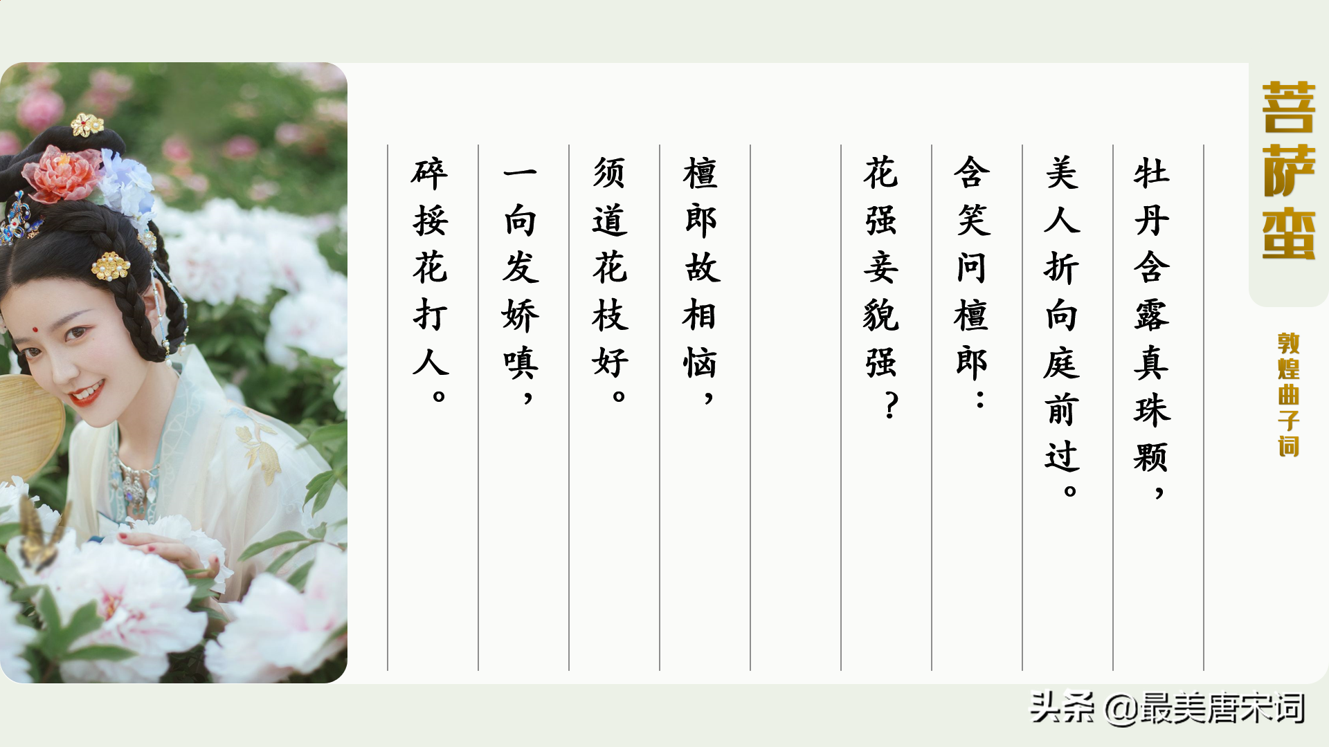 诗词里的春有百花 | 10首词感受10种花（唐五代部分，附深度解读）
