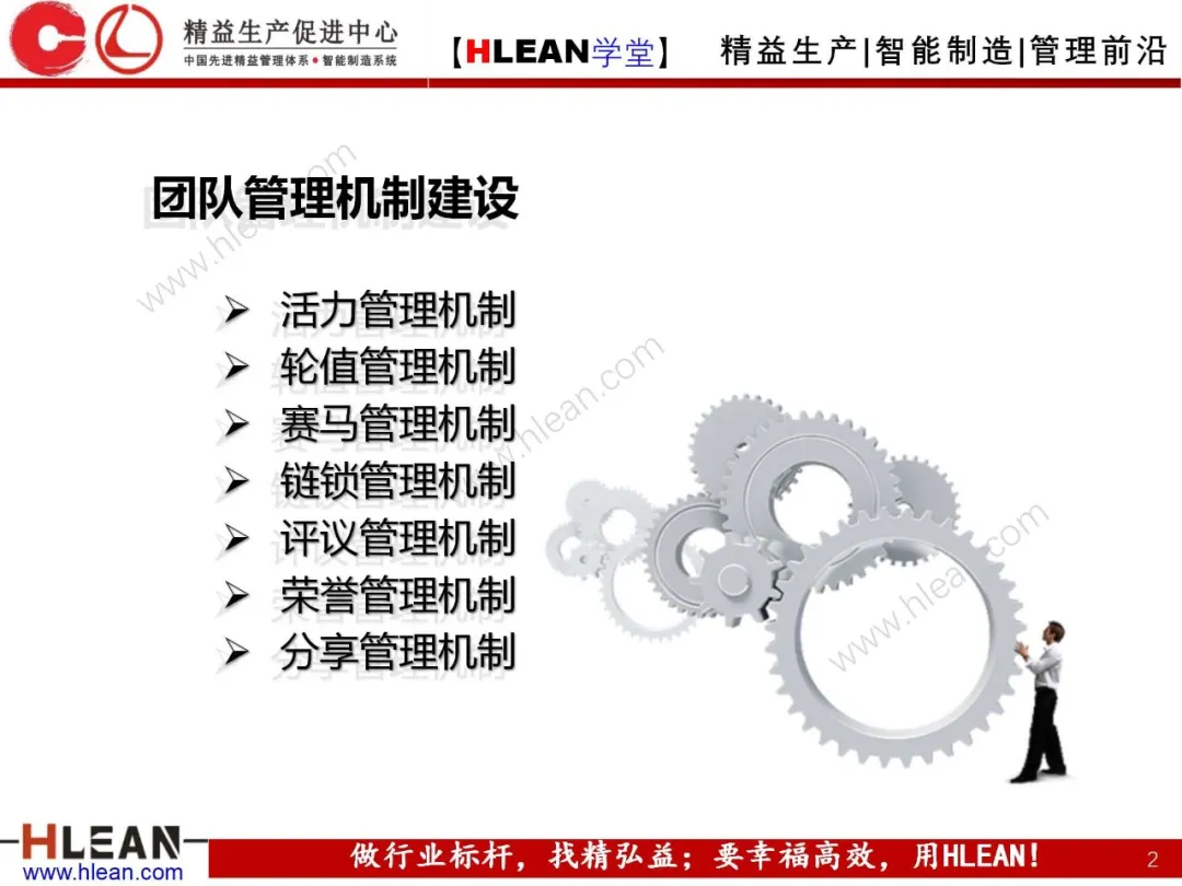 「精益学堂」团队管理常用的七个机制