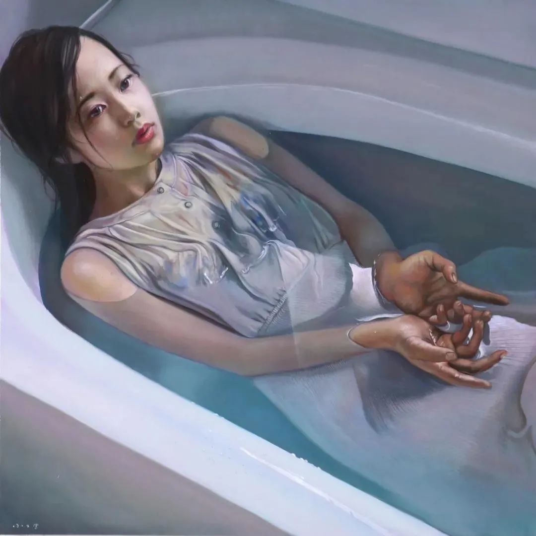 大野真本笔下的少女，含情脉脉，与你温情对视