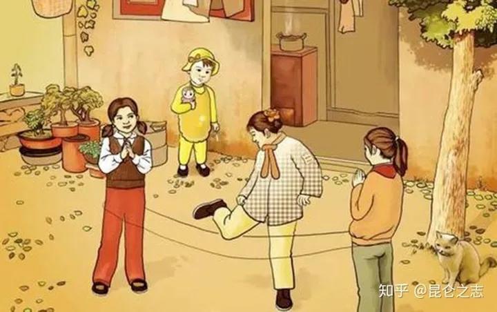 80后小时候的玩具“踢毽子”“跳皮筋”“扔沙包”