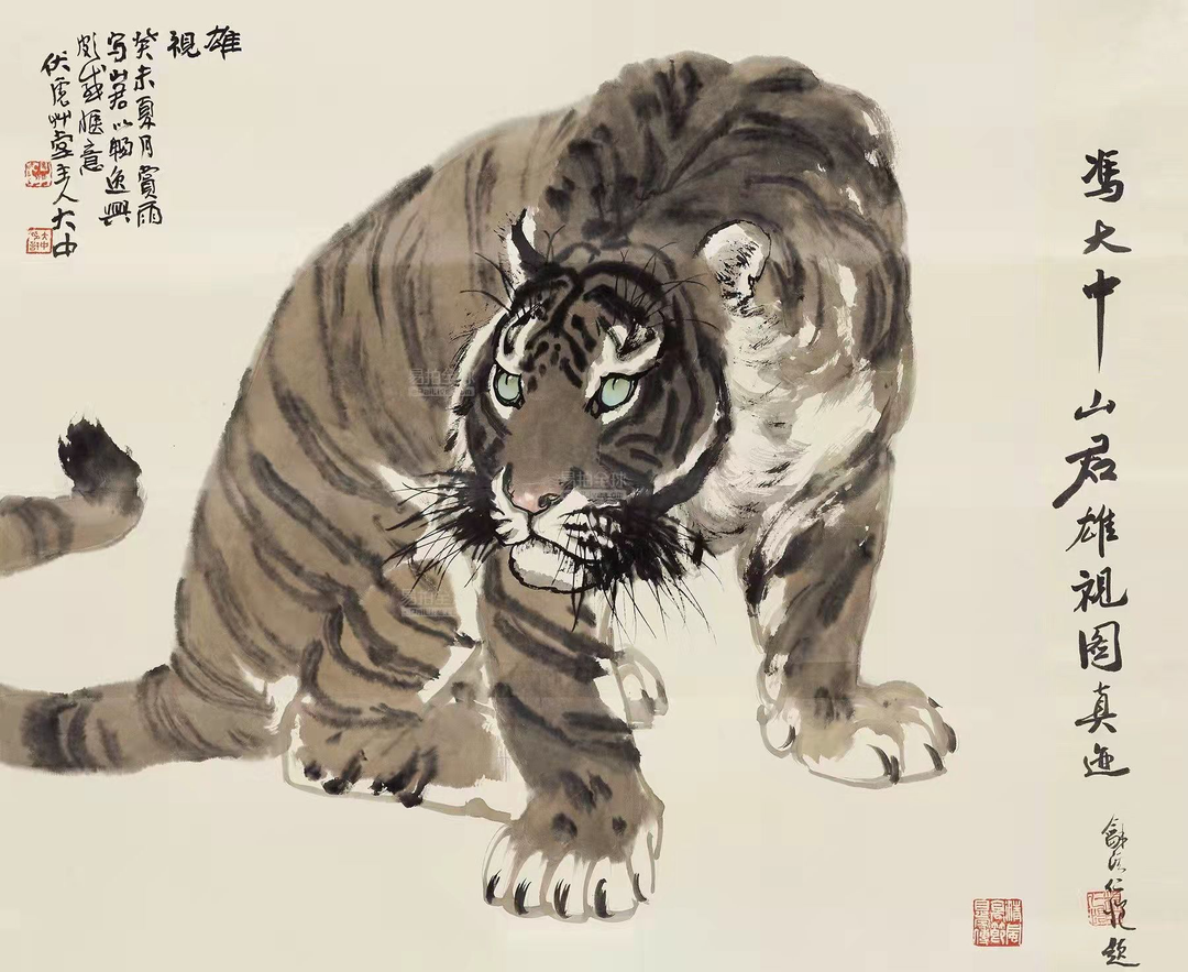 虎斑霞绮——胡晋2022虎年画乕展在浙江赛丽美术馆