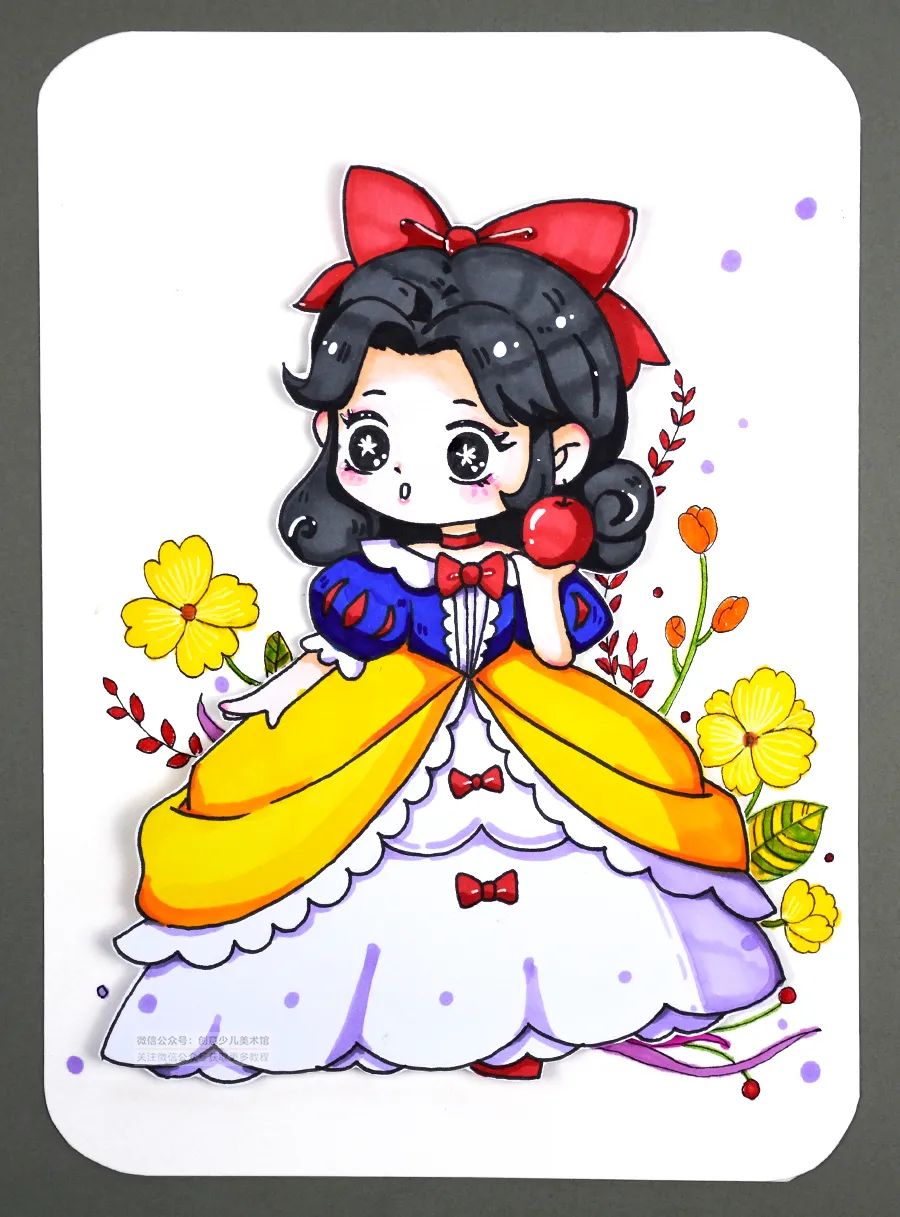 儿童画教程|春季国际动漫课程《趣绘迪士尼公主》