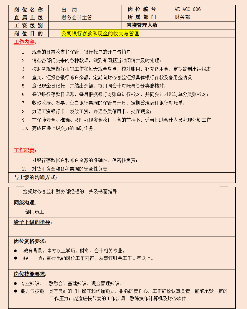 会计一定要收藏的：会计各岗位说明及工作流程，让你轻松捋顺工作