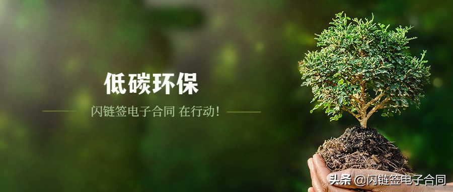 全国低碳日 | 每签署300份电子合同，就能拯救一棵大树