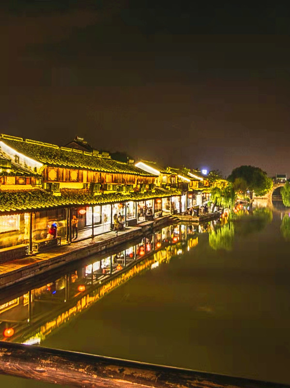 嘉兴西塘古镇夜景图片