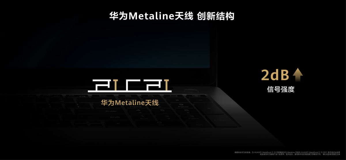 华为Metaline天线亮相华为笔记本 华为MateBook D 16新品发布