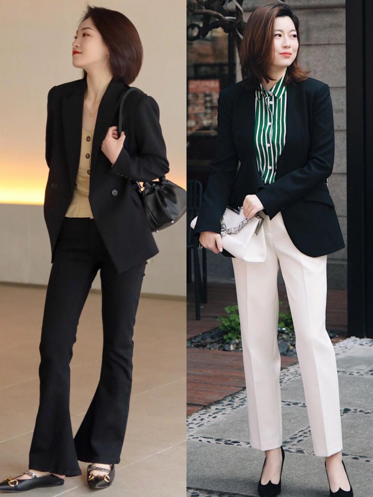 5种不一样的"西装"穿法,学会了让西装焕发生机,更有女人味