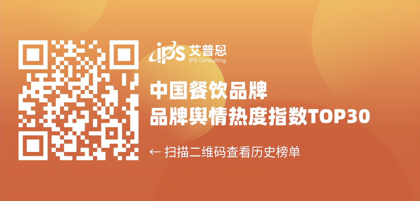 輿情指數(shù)｜2022年05月中國餐飲品牌輿情熱度指數(shù)TOP30