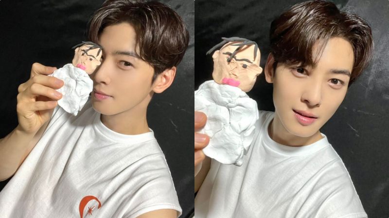 「脸蛋天才」车银优用黏土制作的本人的脸！网友：看一次笑一次