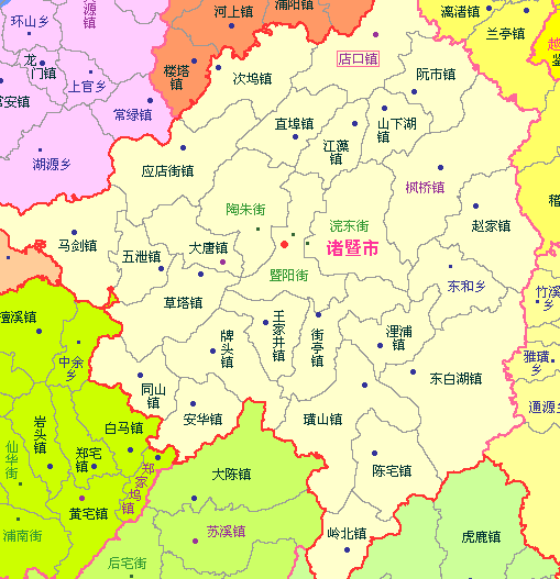 每天一县:浙江省绍兴市诸暨市