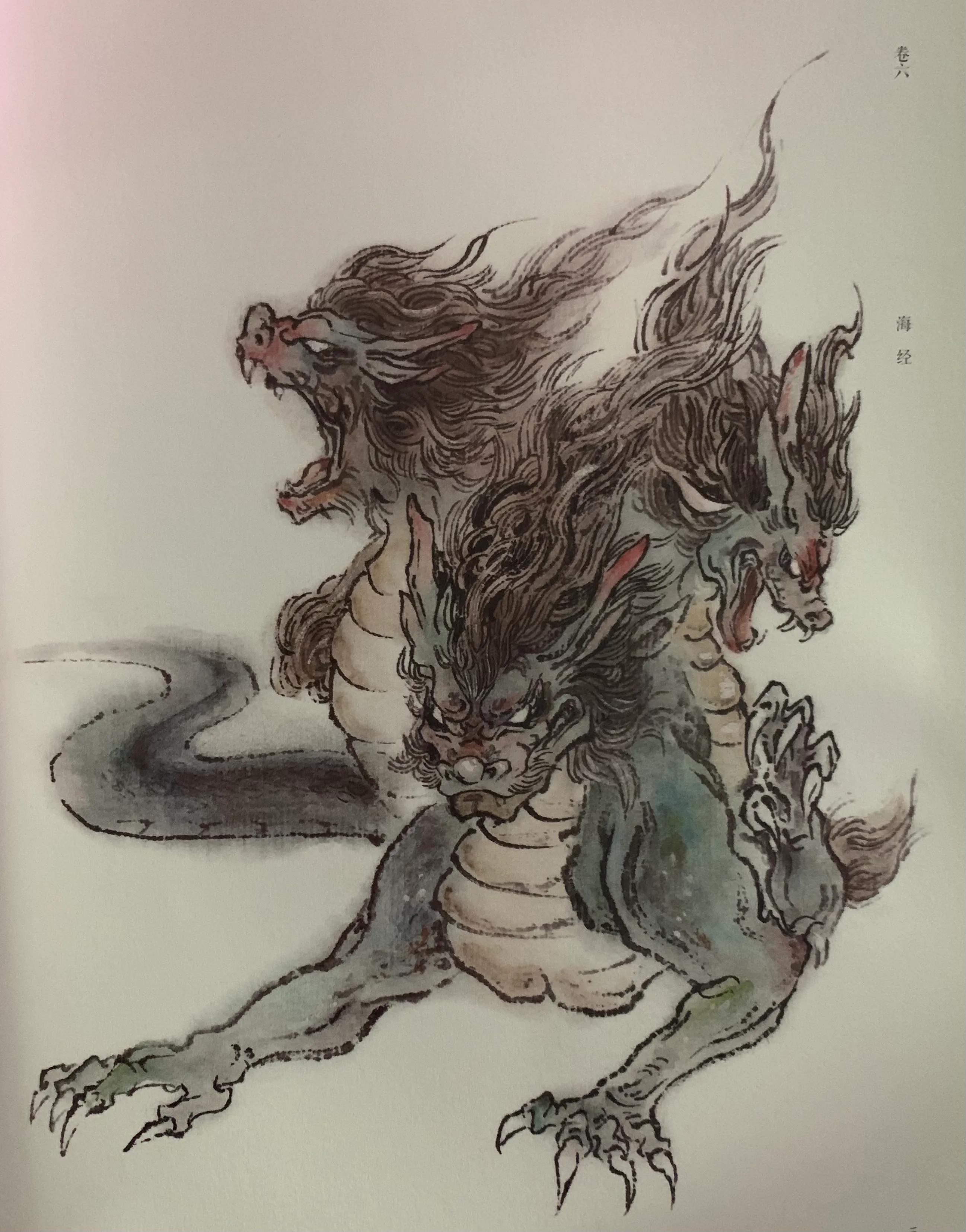 国学《山海经》大荒南经——双双,长着三个脑袋,怕是其中有误会